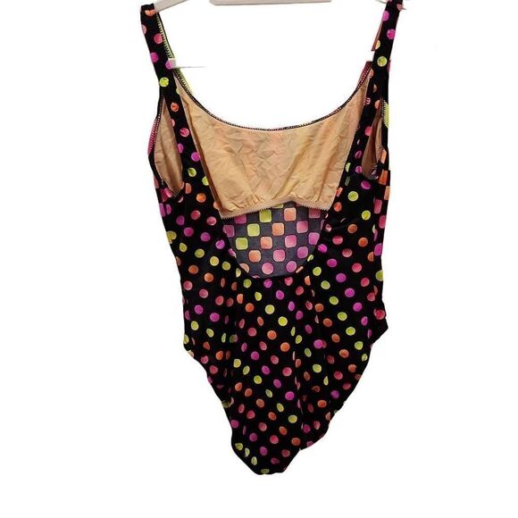 Summer Beach Women's Neon Colorful Scoop Neck Swimsuit Bathing Suit Size 17/18 - Picture 14 of 14